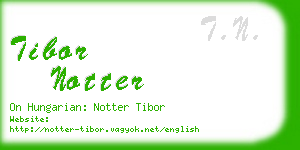 tibor notter business card